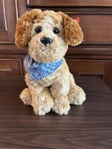 Ty Classic Scoundrel Puppy Dog Bandana Plush Stuffed Animal Toy TySilk 2006 11” - Picture 1 of 7