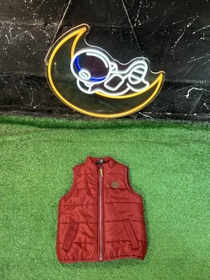 Timberland Exterior Infantil Puffer Chaleco Chaqueta Niños Talla 24M Borgoña Foto 1 de 4