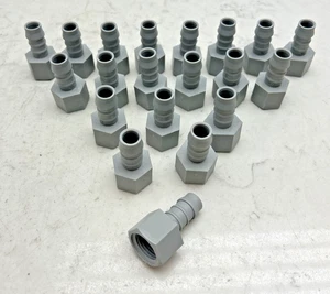 20 Pack Plastic Barbed Hose Fitting Adapter for 9/16" Hose ID 1/2" Npt Female - Picture 1 of 6