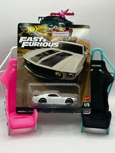Hot Wheels Premium 2024 Fast & Furious 4/5 White 1969 Ford Mustang Boss 302 - Picture 1 of 3