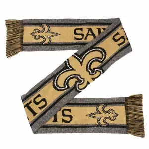 Foco New Orleans Saints doppelseitiger Unisex Winterschal - Bild 1 von 1