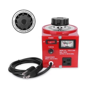 Voltage Transformer 5 Amp Auto AC Variable Voltage Regulator,500VAC Max,120VA... - Picture 1 of 8
