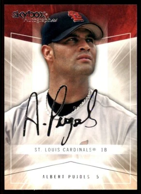2005 SkyBox Autographics #50 Albert Pujols - Image 1 of 2