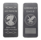 1 Pound Lb Oz Fine 999 Pure Walking Liberty American Eagle Bar Silver Aluminum