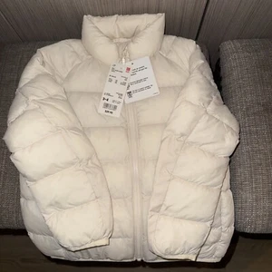 Brand New Uniqlo Kids Light Warm Padded Jacket Neutral Size 3-4 - Picture 1 of 3