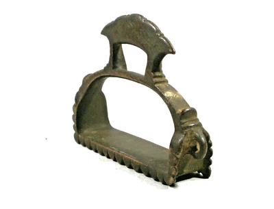 INDE ! ANCIEN ETRIER en bronze, Stirrup, Steigbügel, cheval, horse, équitation - Photo 1/4
