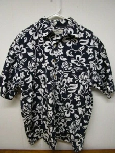 HAWAIIAN Print Men's Aloha Shirt / Honolua Surf Co. ~ LARGE - Picture 1 of 3