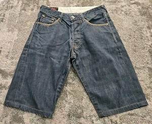 Evisu Shorts Mens W30 Blue Denim Retro Japanese - Picture 1 of 10