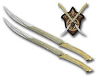 Twin Lord Of The Rings Legolas Elf Fighting Knife Swords With Plaque