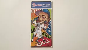 1970 Atlanta Braves Press Guide w/ Pow Wow schedule & passes & Hank Aaron - Picture 1 of 3