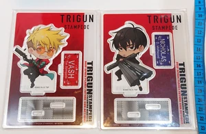 # 2er SET TRIGUN STAMPEDE Vash The Stampede & Wolfwood Acrylständer MINI 13cm - Bild 1 von 3