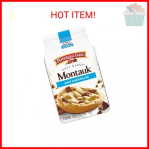 Pepperidge Farm Montauk Soft Baked Milk Chocolate Chunk Cookies, 8.6 Oz Bag (8 C - Picture 1 of 2