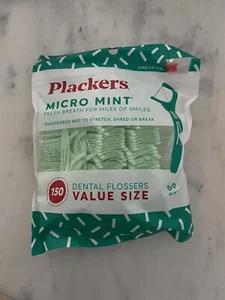 Mint Dental Flossers, Fold-Out Toothpick, Super Tuffloss, Easy - Plackers - Picture 1 of 2