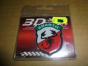 Adesivo Stickers 3D abarth AUTO MOTO CASCO CELLULARE GADGET  - Picture 1 of 2