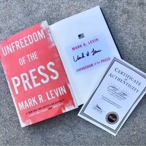 Mark R Levin Signed 2019 Book Unfreedom of the Press w/ COA Hardcover 1st Ed - Picture 1 of 6