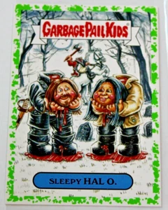 GARBAGE PAIL KIDS 2016 Prime Slime Trashy T.V. Horror GREEN card 4a Sleepy Hal O - Picture 1 of 4