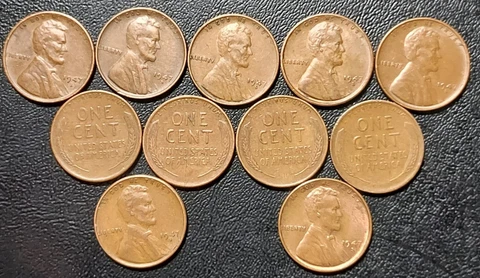 1947-S Lincoln Wheat Cent VF - XF Cover