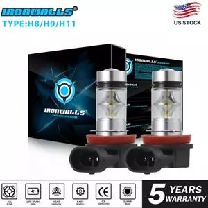 For Honda Accord Civic 2006-2019 H11 H9 White LED Fog Light Projector Lens Bulbs - Bild 1 von 12