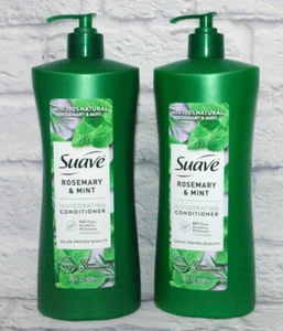 2 SUAVE ROSEMARY & MINT INVIGORATING CONDITIONER 100% NATURAL ROSEMARY MINT 28oz - Picture 1 of 4