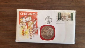 CRISTMAS MEDAL BY FRANKLIN LIMITED EDITION  - Picture 1 of 3
