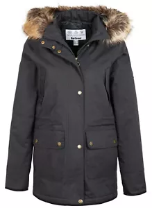BARBOUR BELMOUNT HOODED JACKET LADIES JACKET JACKET LWB0753BK11 - Picture 1 of 5