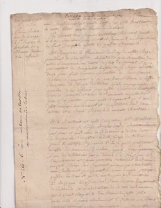 20-01 -1786. Kolonien. Santo Domingo. Vormund. Fort-Dauphin. Manuskript. Kultur - Bild 1 von 2