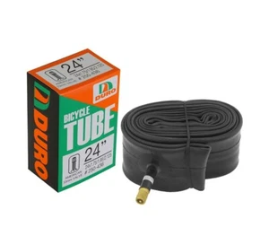 DURO BICYCLE 24 x 1.75/1.95/2.125 TUBE 33MM STANDARD SCHRADER/AMERICAN VALVE. - Picture 1 of 1