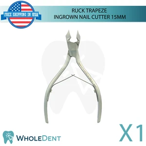 Ruck Trapeze Ingrown Nail Cutter 15mm Stainless Steel Corner Nipper - Picture 1 of 3