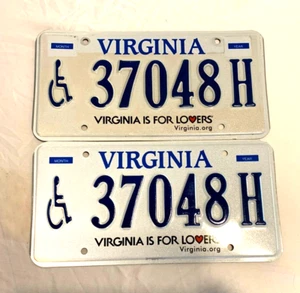 2 VIRGINIA- VIRGINIA IS FOR LOVERS HANDICAP TAG'S - Picture 1 of 4