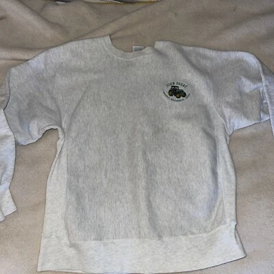 John Deer Sweatshirt Gray xl Tractor Farming - Image 1 of 4