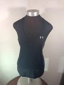 Under Armor Heat Gear Tanktop Damen Small schwarz bestickt sportlich - Bild 1 von 9