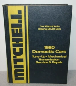 Mitchell Domestic Car Tune Up Mechanical Transmission Service Repair Manual 1980 - Picture 1 of 12