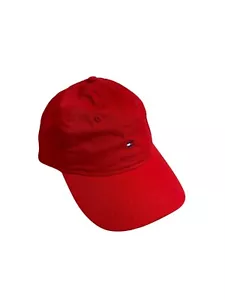 NEU Tommy Hilfiger Mütze Kappe Herren verstellbar kleines Logo Einheitsgröße rot - Bild 1 von 2