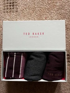 TED BAKER Pack of 3 Men’s Socks in Gift Box - Picture 1 of 4