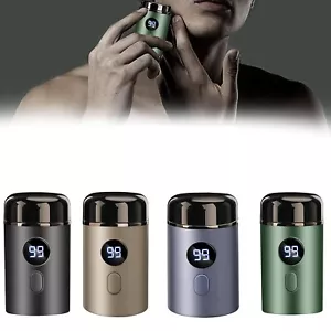 Men's Electric Beard Shaver Rechargeable Body Washer Portable Travel Car Shaver - Picture 1 of 20