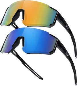 Youth Baseball Sunglasses for Boys Girls Age 6-12 Softball Cycling Sports Sungla - Picture 1 of 12