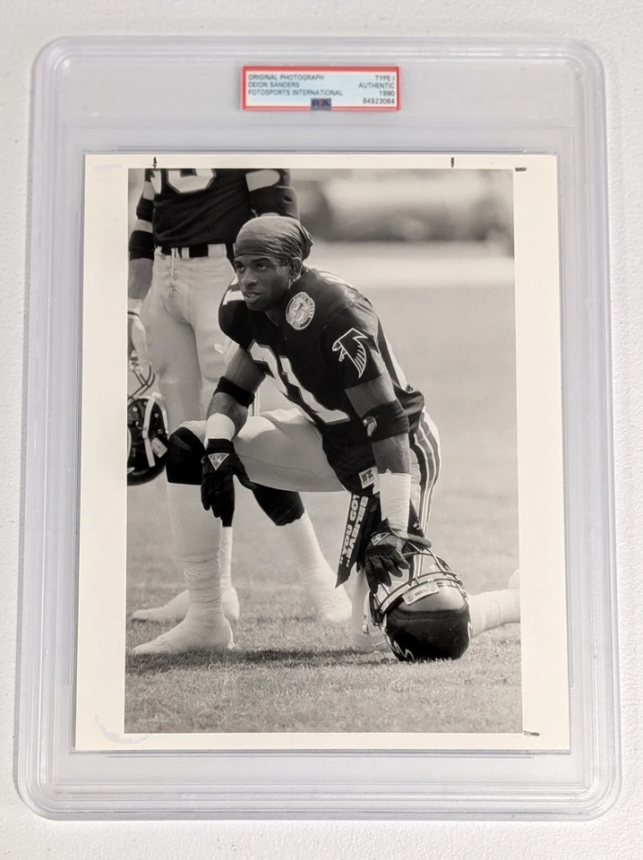Deion Sanders - 1990 - PSA Type 1 photo - "Prime Time" Image - Atlanta Falcons - Image 1 of 4