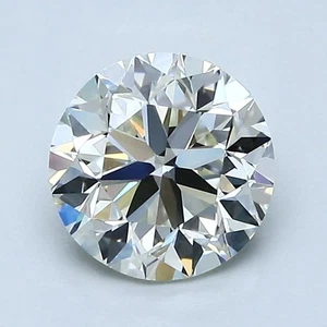Round 1.49 Carat Certificate AGI Natural Mined Diamond Loose J color IF clarity - Picture 1 of 2