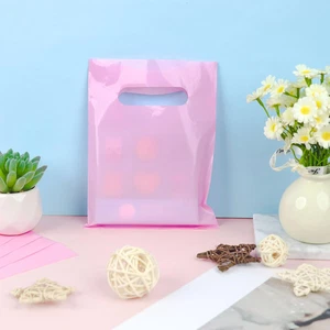 120 PCS 6" X 8" Pink Gift Bags, Party Favor Pouches, Reusable Plastic Goodie ... - Picture 1 of 5