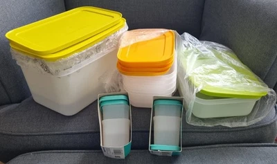 Tupperware Gefrierbehälter Eiskristall 11 St.,2x 2,5l, 1x 1l, 4x 450 ml, 4x 80ml - Bild 1 von 4