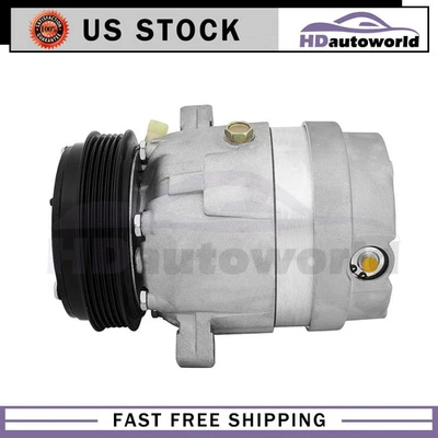 Compressor CA A/C com embreagem para 1994-2002 Chevrolet Cavalier Pontiac Sunfire 2.2L - Imagem 1 de 4