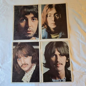 Juego de 4 insertos de impresiones fotográficas de álbum blanco de los Beatles [SWBO-101] - Imagen 1 de 6