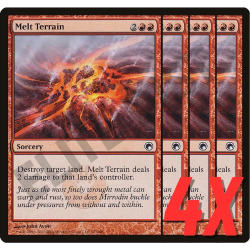 MTG Melt Terrain (Scars of Mirrodin) 97/249 (NEAR MINT) (4X) - Image 1 of 1