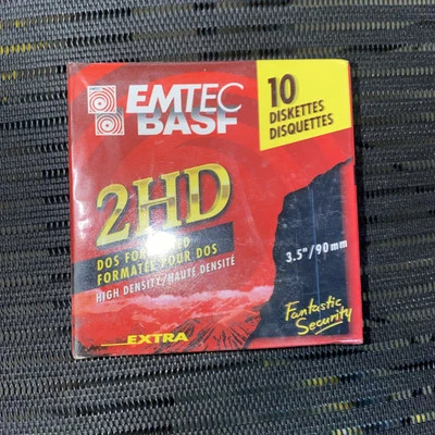 BASF EMTEC 3.5"/90mm 2HD Extra Floppy Disks - Image 1 of 4
