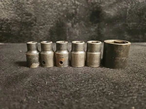 Lot Of Vintage Matco 10,11,12,13,14,27mm 6 Point Sockets - Bild 1 von 12
