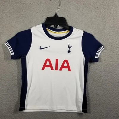 Tottenham Hotspur Jersey Youth Medium Kids White Navy Soccer Nike AIA Sponsor - Image 1 of 4