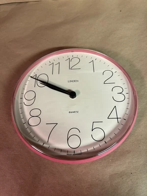 Reloj de pared estilo posmoderno rosa tilo vintage años 80 Foto 1 de 3