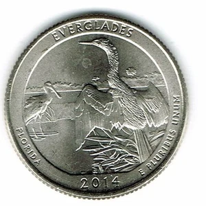 USA - 2014D - Washington ¼ $ - Everglades - Low Mintage - Picture 1 of 1