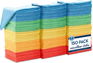 150 Pack Microfiber Cleaning Cloth, Bulk Towels for Home, Reusable Microfiber To - Picture 1 of 12