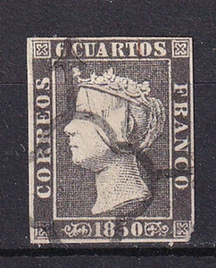España 1850 Edifil 1 Isabel II usado (1) - Imagen 1 de 2